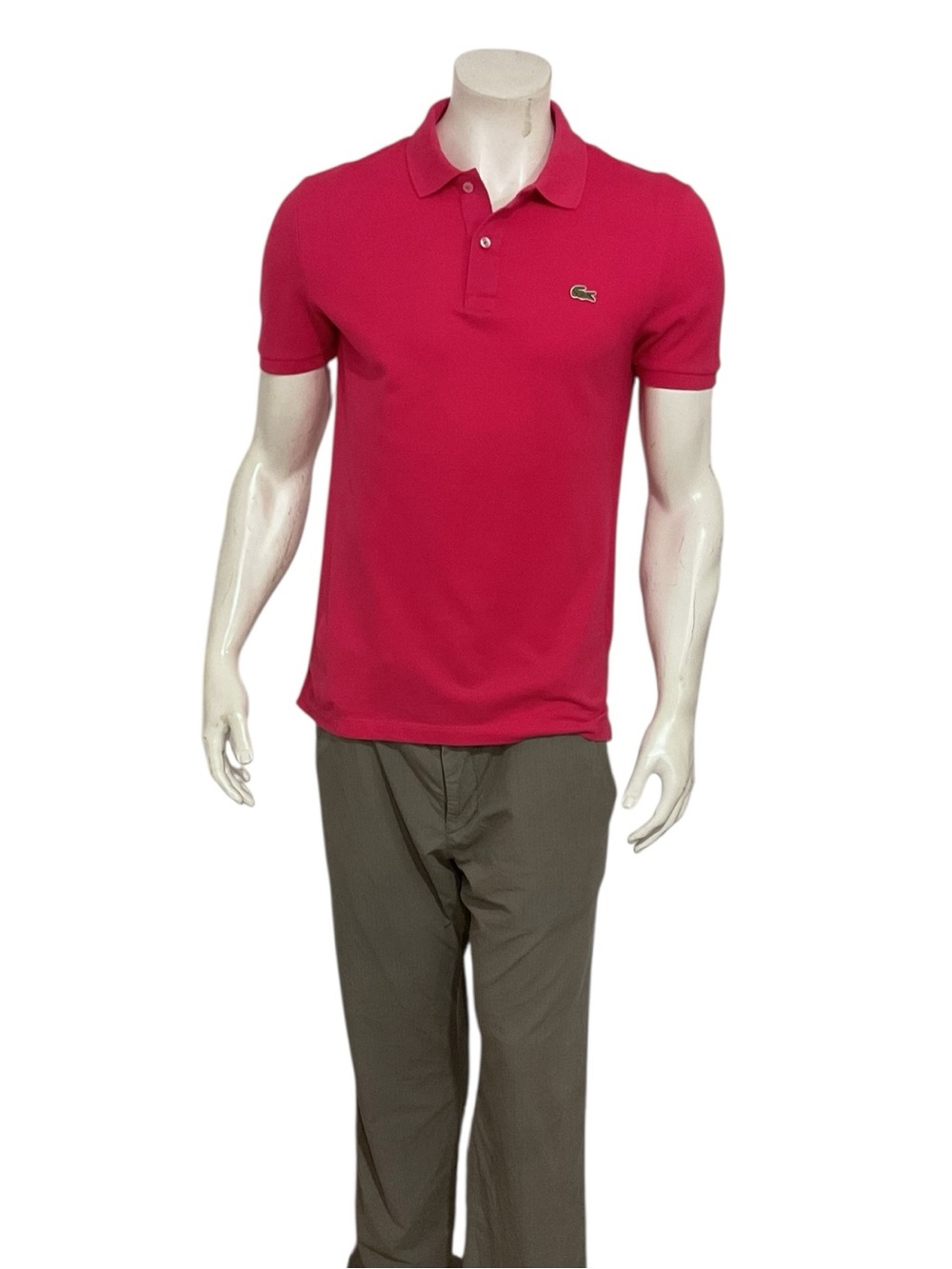 Lacoste Men’s Magenta Slim Fit Polo Shirt